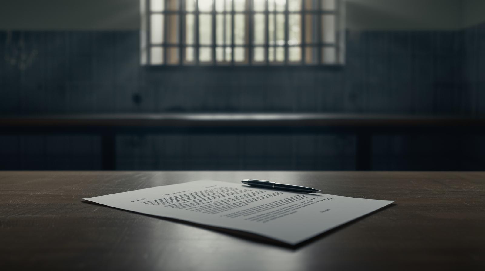 Carta formal escrita desde un centro federal de reclusión que representa la denuncia de presuntas vulneraciones al debido proceso en el caso Farías Laguna.
